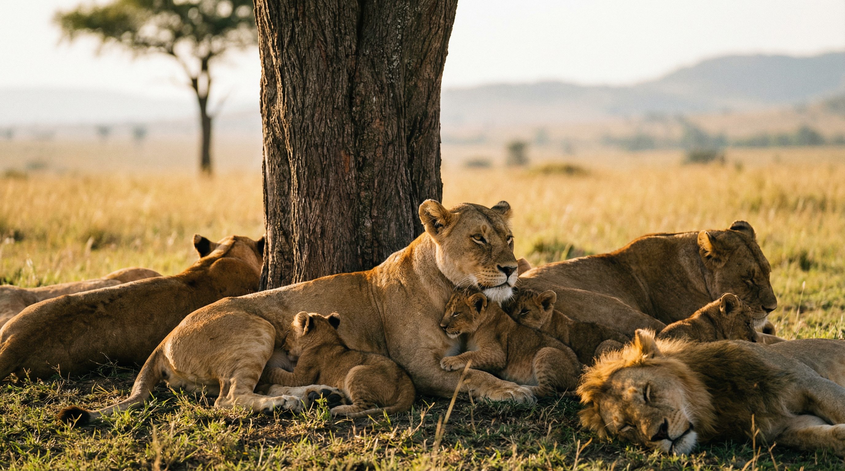 糖心视频：非洲狮群日常生活纪录片